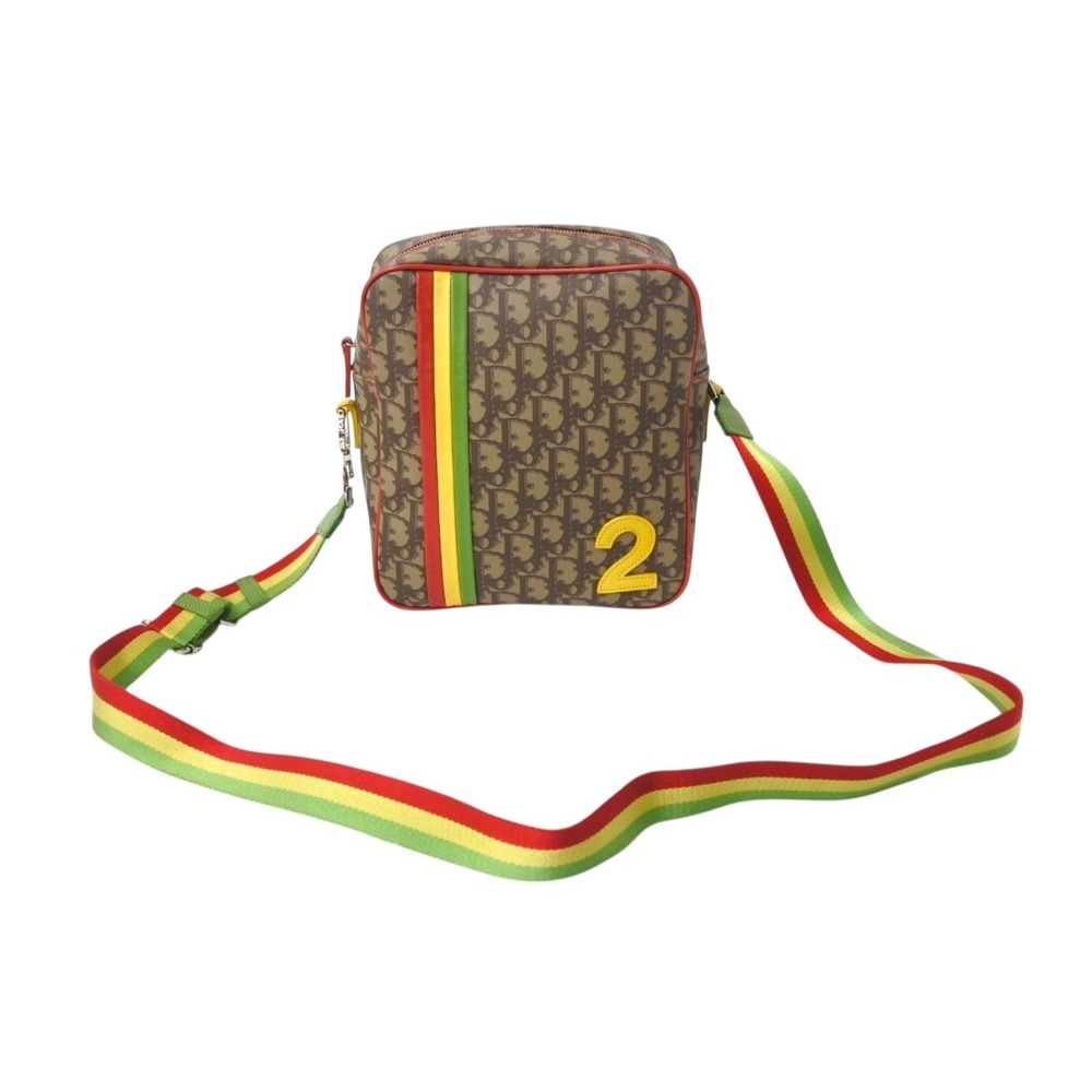 Christian Dior Trotter Shoulder Bag Rasta colors